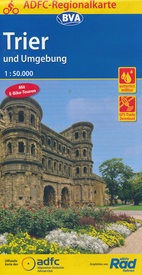 Fietskaart ADFC Regionalkarte Trier en omgeving | BVA BikeMedia