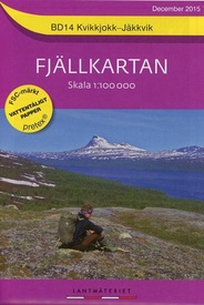Wandelkaart BD14 Fjällkartan Kvikkjokk - Jäkkvik | Lantmäteriet