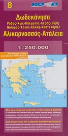 Wegenkaart - landkaart Dodecanese, Alikarnassos, Ataleia - Egeïsche zee | Road Editions