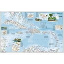 Wandkaart - landkaart West Indies - Caraibisch gebied | National Geographic 
