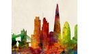 Stadskaart London City Skyline – Londen, 84 x 59 cm | Maps International