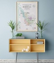 Poster Bordeaux Carte des vins | 50 x 70 cm | La carte des vins