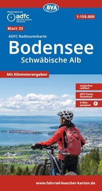 Fietskaart 25 ADFC Radtourenkarte Bodensee / Schwäbische Alb | BVA BikeMedia