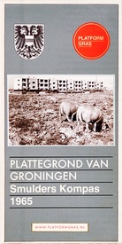 Historische Kaart Plattegrond van Groningen - Smulders Kompas 1965 | GRAS