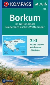 Wandelkaart 727 Borkum | Kompass