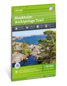 Wandelkaart Terrängkartor SE Stockholm Archipelago Trail | Calazo