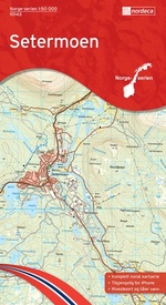 Wandelkaart - Topografische kaart 10143 Norge Serien Setermoen | Nordeca