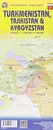 Wegenkaart - landkaart Turkmenistan - Tadzjikistan - Kirgizië, Turkmenistan, Tajikistan and Kyrgyzstan | ITMB