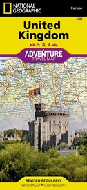 Wegenkaart - landkaart 3325 Adventure Map United Kingdom - Verenigd Koninkrijk - Engeland | National Geographic