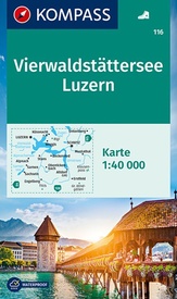 Wandelkaart 116 Vierwaldstätter See - Luzern | Kompass
