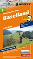 Mountainbikekaart 1 Baselland MTB kaart | Hallwag