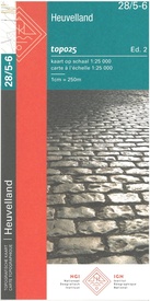 Topografische kaart - Wandelkaart 28/5-6 Topo25 Heuvelland | NGI - Nationaal Geografisch Instituut
