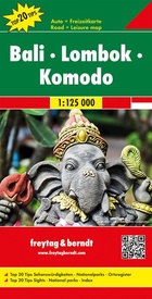 Wegenkaart - landkaart Bali - Lombok - Komodo | Freytag & Berndt