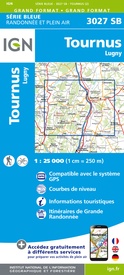 Wandelkaart - Topografische kaart 3027SB Tournus - Lugny | IGN - Institut Géographique National