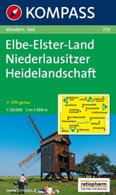 Wandelkaart 759 Elbe-Elster-Land - Niederlausitzer - Heidelschaft | Kompass