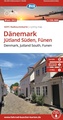 Fietskaart DK2 ADFC Radtourenkarte Denemarken Jutland Zuid Funen fietskaart | BVA BikeMedia
