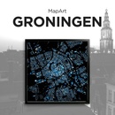 Wandkaart MapArt Groningen | Patrick Loonstra