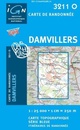 Wandelkaart - Topografische kaart 3211O Damvillers | IGN - Institut Géographique National