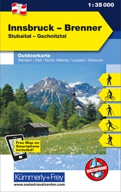 Wandelkaart 07 Outdoorkarte AT Innsbruck - Brenner | Kümmerly & Frey