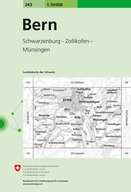 Wandelkaart - Topografische kaart 243 Bern | Swisstopo