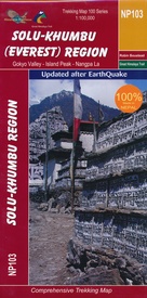 Wandelkaart NP103 Trekking map Solu-Khumbu Everest Region | Himalayan Maphouse