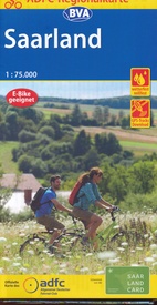 Fietskaart ADFC Regionalkarte Saarland | BVA BikeMedia