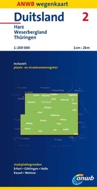 Wegenkaart - landkaart 2 Duitsland: Harz - Weserberg - Thüringen | ANWB Media