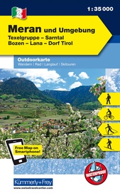 Wandelkaart - Fietskaart 2 Outdoorkarte IT Meran und Umgebung | Kümmerly & Frey