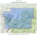 Wandelkaart Yorkshire Dales Noord West | Harvey Maps
