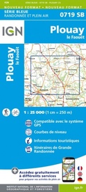 Wandelkaart - Topografische kaart 0719SB Plouay - Le Faouet | IGN - Institut Géographique National