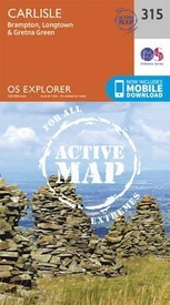 Wandelkaart - Topografische kaart 315 OS Explorer Map | Active Carlisle, Brampton, Longtown, Gretna Green | Ordnance Survey