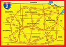 Wegenkaart - landkaart 02 North Central USA | Hallwag
