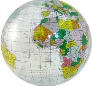 Reactor logo Grit Opblaasbare wereldbol - globe Aarde Transparant | ITMB | 9781553417910 |  Reisboekwinkel De Zwerver