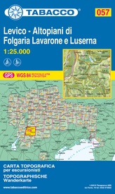 Wandelkaart 057 Levico - Altopiani di Folgaria Lavarone e Luserna | Tabacco Editrice