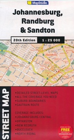 Wegenkaart - landkaart - Stadsplattegrond Johannesburg | MapStudio