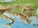 Wandkaart - Reliëfkaart Europa met voelbaar 3D reliëf, 77 x 55 x 2 cm | GeoRelief