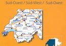 Wegenkaart - landkaart 552 Zuidwest Zwitserland | Michelin