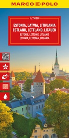 Wegenkaart - landkaart Baltikum Estland, Letland, Litouwen (Baltische Staten) | Marco Polo