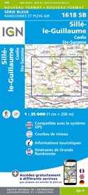 Wandelkaart - Topografische kaart 1618SB Sillé-le-Guillaum, Conlie Ste-Suzanne | IGN - Institut Géographique National