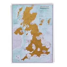 Scratch Map Verenigd Koninkrijk UK | 42 x 59 cm | Maps International