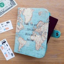   Paspoorthoesje met vintage wereldkaart | Sass & Belle