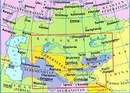 Wegenkaart - landkaart Central Asia - Kazachstan, Uzbekistan, Kirgizië en Tajikistan | Gizi Map