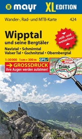 Wandelkaart 424 XL Wipptal und seine Bergtäler | Mayr