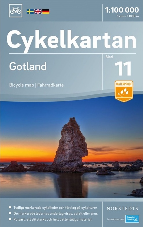 Fietskaart 11 Cykelkartan Gotland | Norstedts | 9789113083957