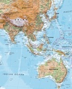 Wereldkaart 69P Natuurkundig, 136 x 84 cm | Maps International