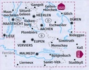 Fietskaart 3324 Aachen - Dreiländereck | Kompass