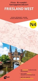 Fietsknooppuntenkaart - Wandelknooppuntenkaart N4 Friesland west | ANWB Media