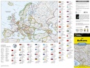Wegenkaart - landkaart Balkan+ vlaggen | National Geographic