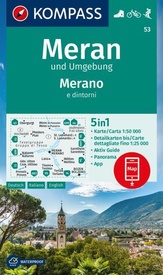 Wandelkaart 53 Meran - Merano | Kompass