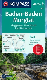 Wandelkaart 872 Baden-Baden - Murgtal | Kompass